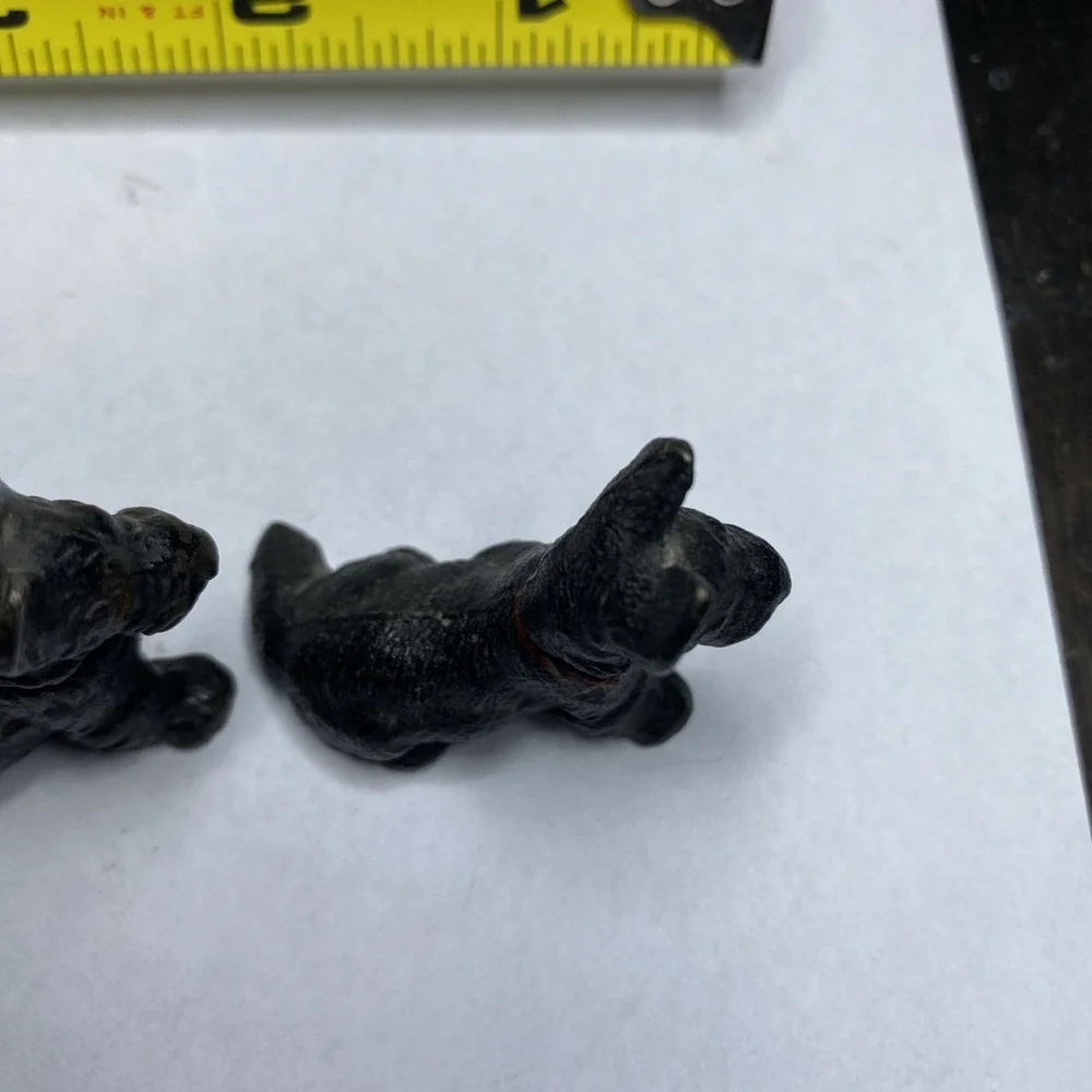 Vintage Hubley? Scottie‎ Dog Lot Of 3 Paperweight Figurines Scottish Terrier